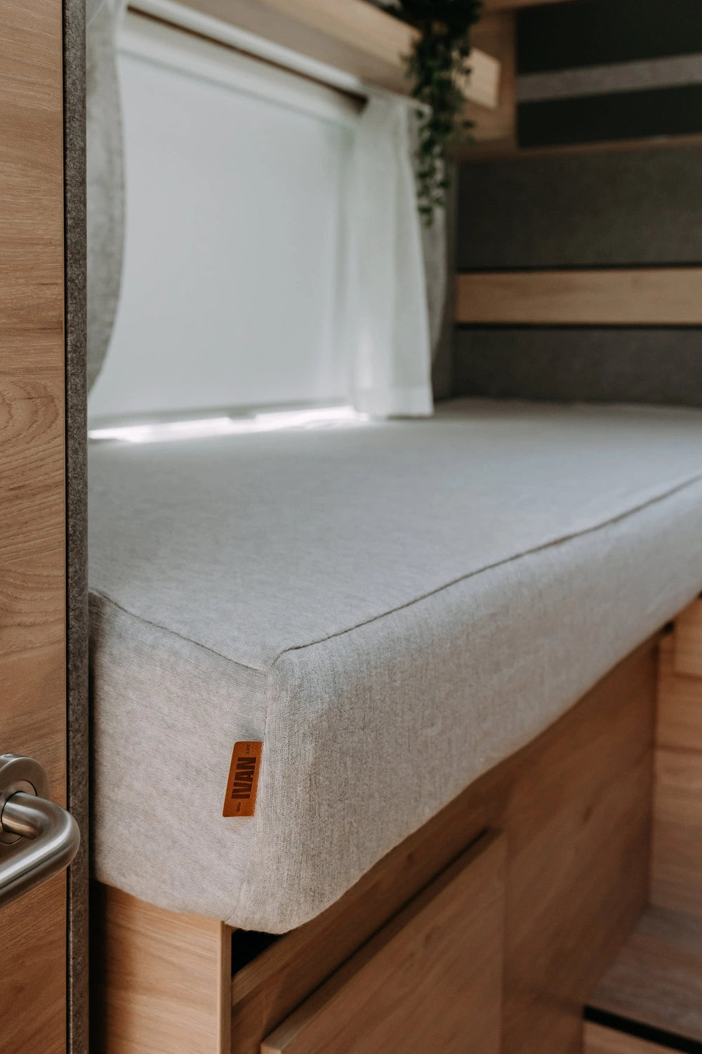 IVAN merinovillainen muotoonommeltu lakana vaaleanharmaa