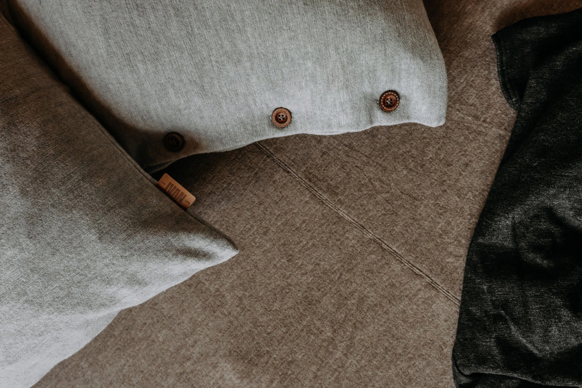 IVAN merinovilla parivuoteen aluslakana vaaleanruskea