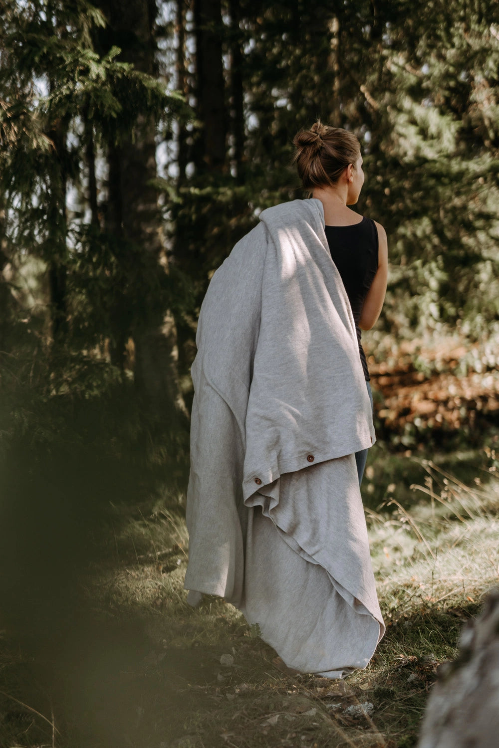 IVAN merinovilla pussilakana vaaleanharmaa