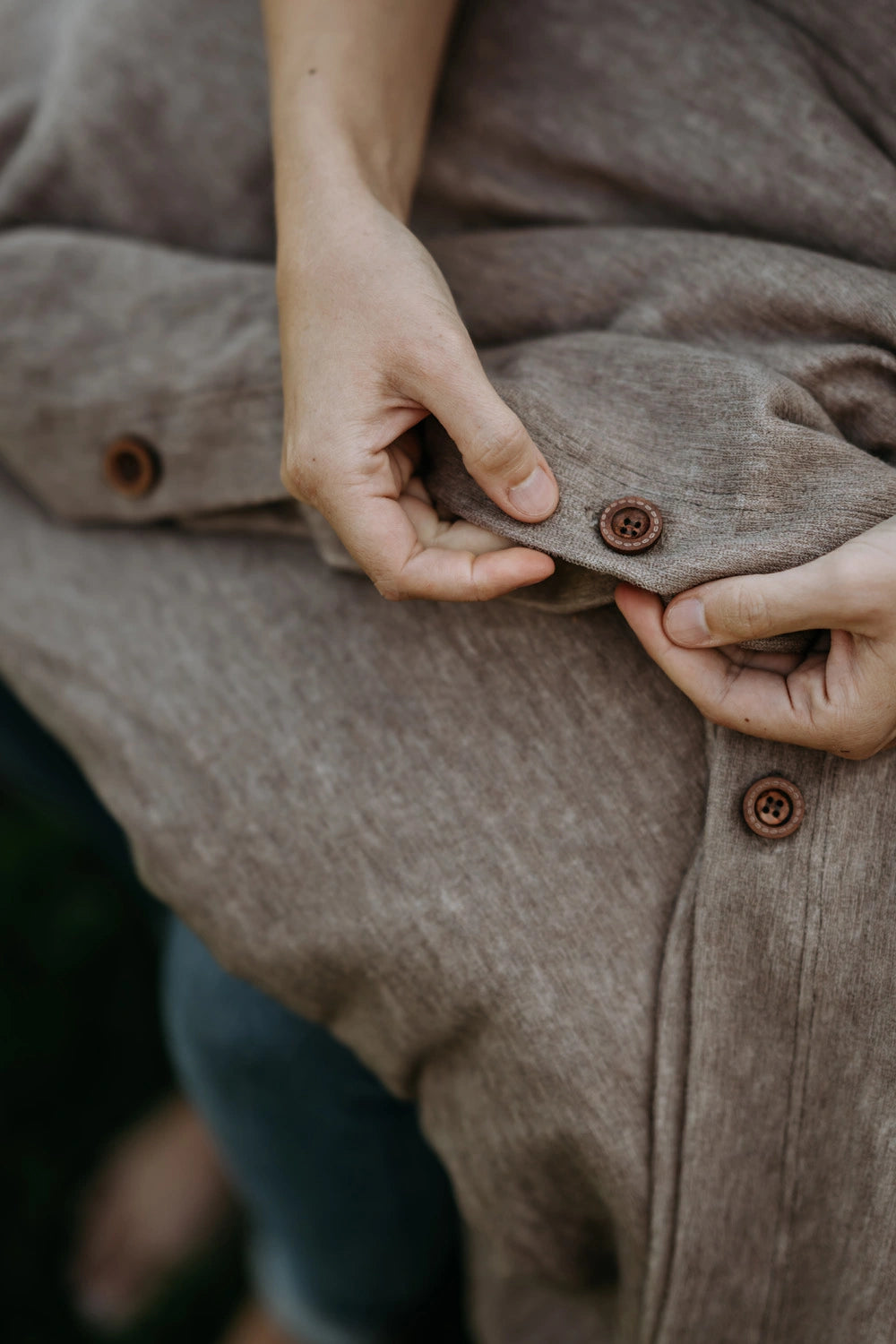 IVAN vaaleanruskea merinovillainen tuplapussilakana