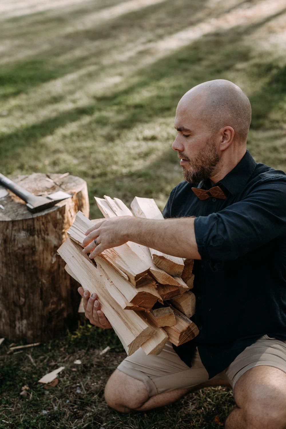 IVAN puinen mirri ruskea