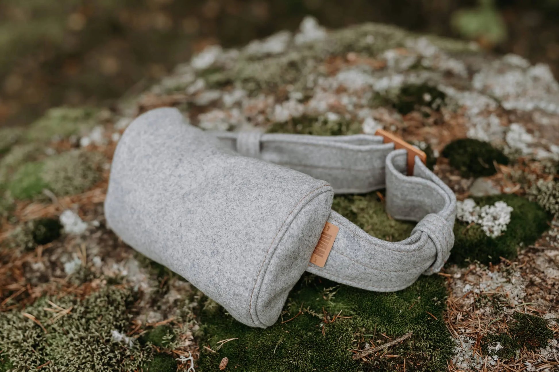 Suomalainen hyvä tyyny niskalle vaaleanharmaa